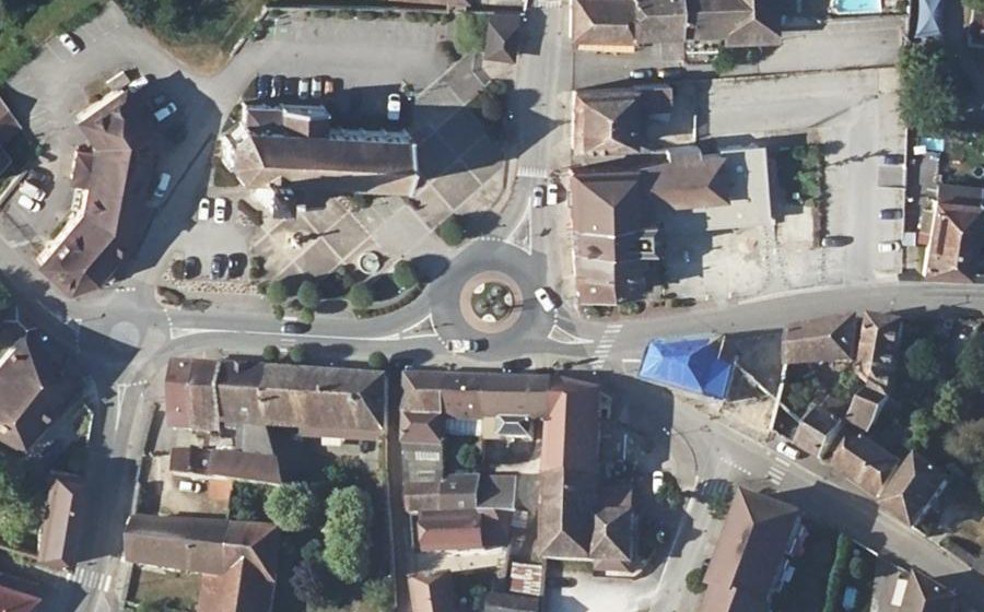 Vue aérienne du Place Clodomir