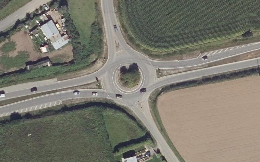 Vue aérienne du Rond-point anonyme n°5155521