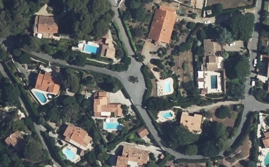 Vue aérienne du Allée des Lavandes