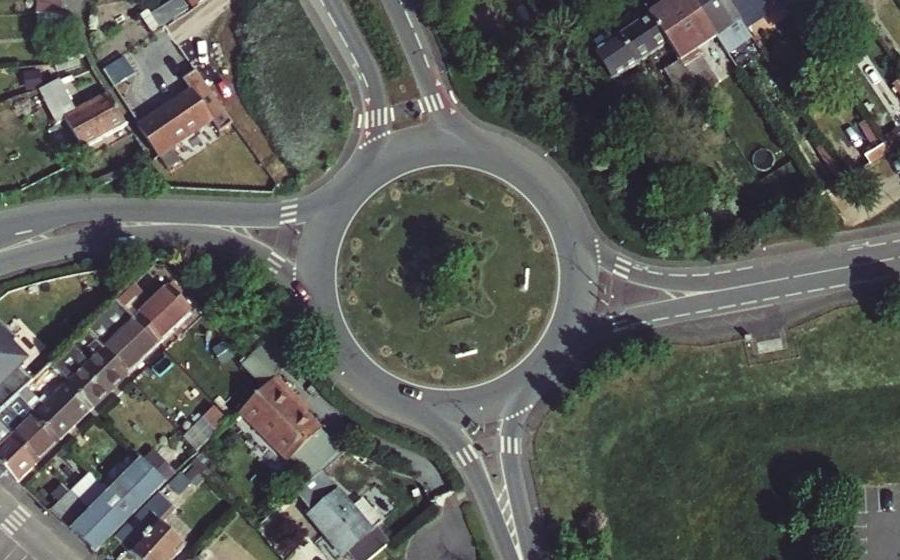 Vue aérienne du Giratoire Pierre Mendès-France