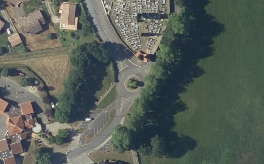 Vue aérienne du Allée André Caville