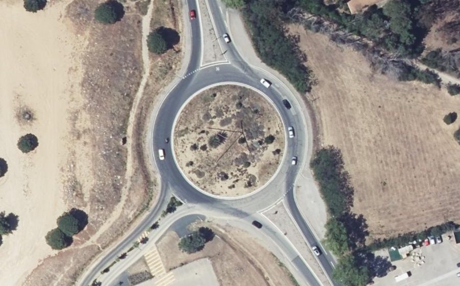 Vue aérienne du Rond-Point de la Légion d'Honneur