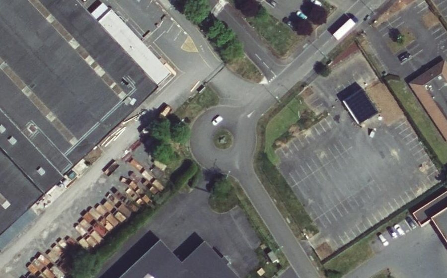 Vue aérienne du Rue des Tisserands