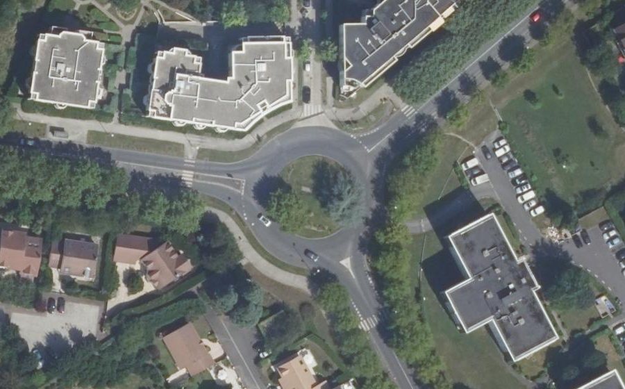 Vue aérienne du Avenue du Fort