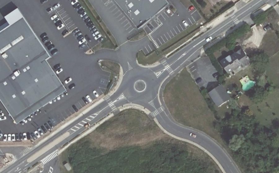 Vue aérienne du Route des Racines