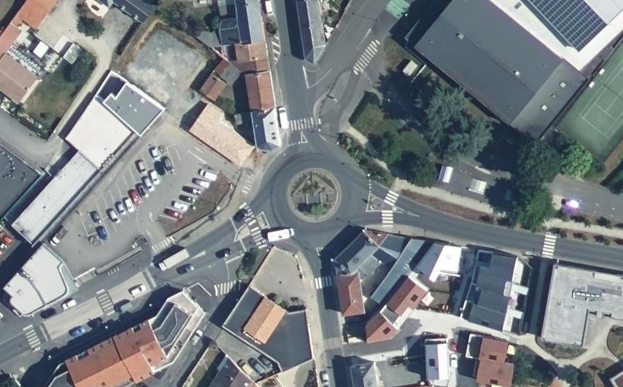 Vue aérienne du Rond-Point du Nord