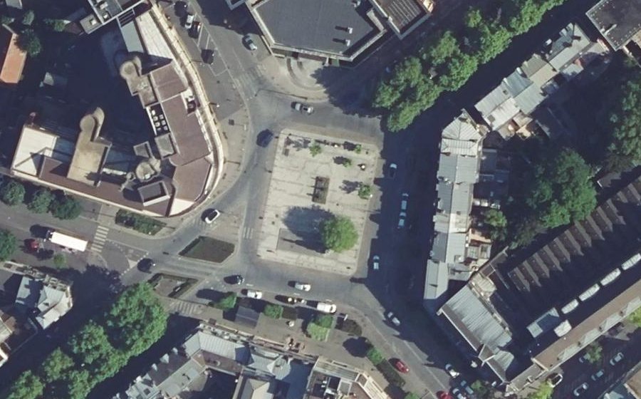 Vue aérienne du Place de la République