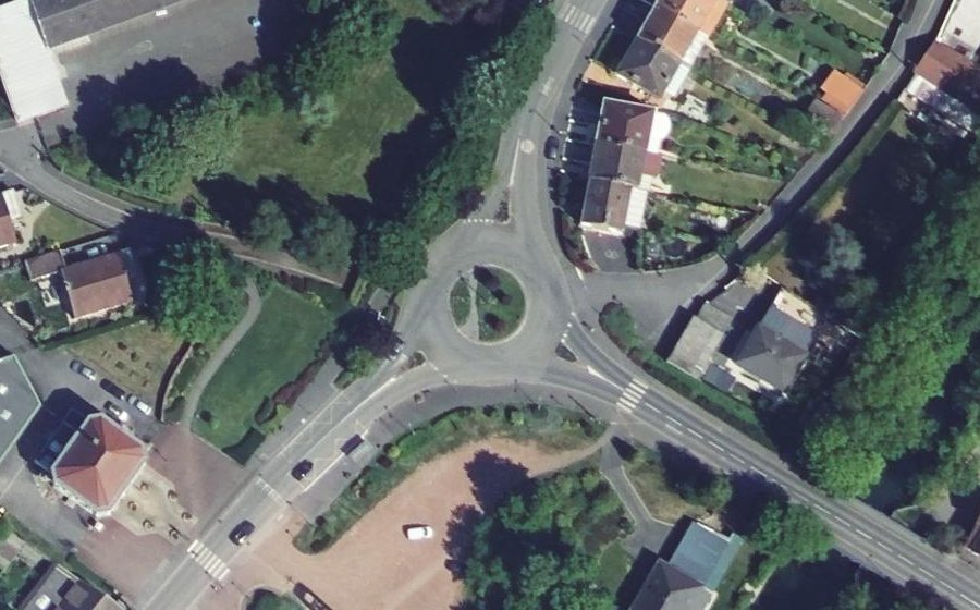 Vue aérienne du Place du Général de Gaulle