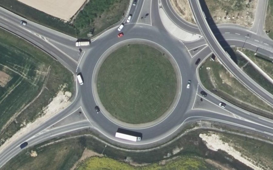 Vue aérienne du Rond-point anonyme n°5193473