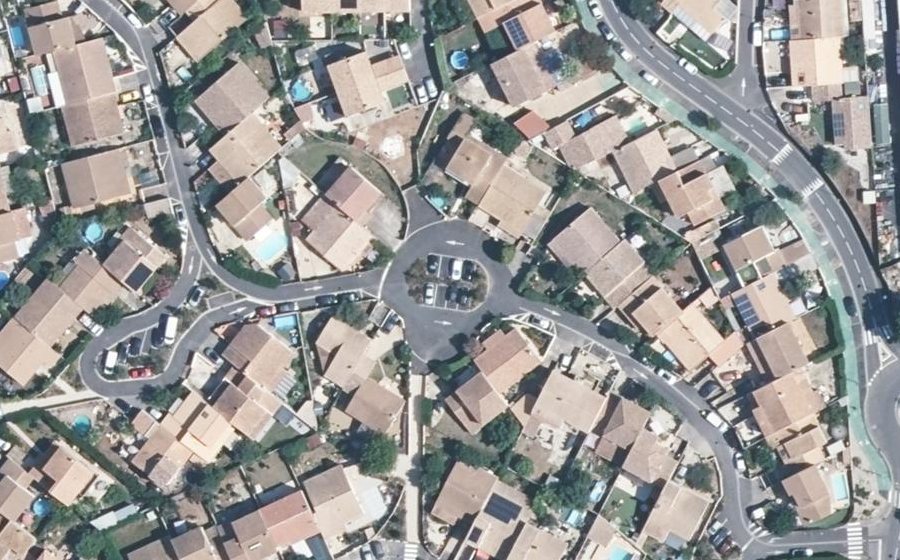 Vue aérienne du Rue de la Fenaison