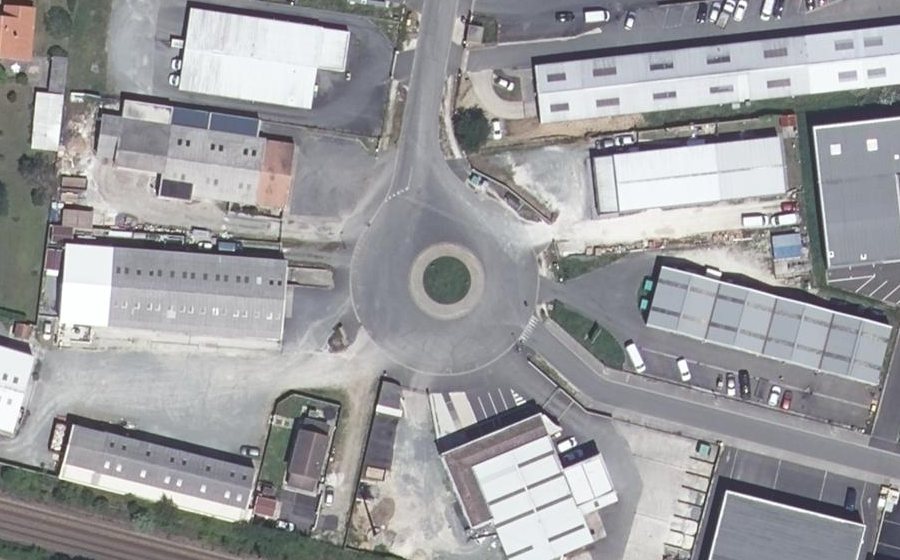 Vue aérienne du Rue des Archers