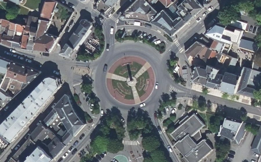 Vue aérienne du Place de la République