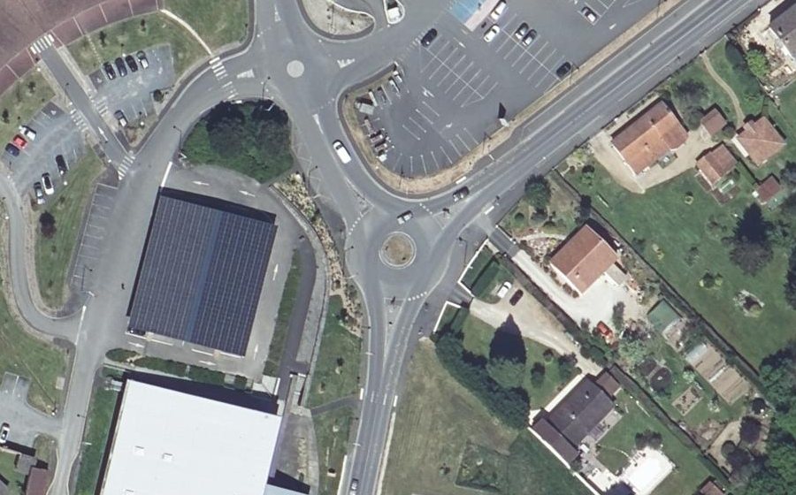 Vue aérienne du Espace Vaclav Havel