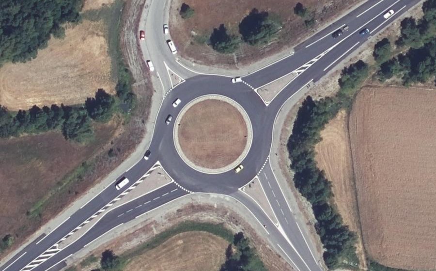 Vue aérienne du Rond-point anonyme n°5197556