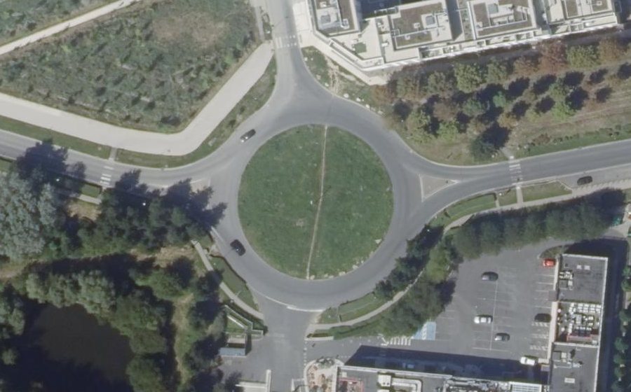 Vue aérienne du Rond-Point Du 5 Décembre