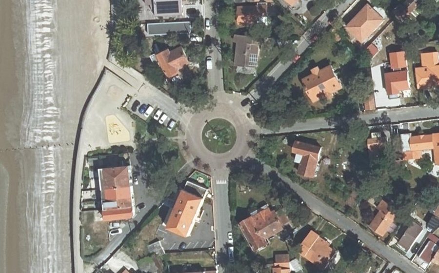 Vue aérienne du Place du Ralliement