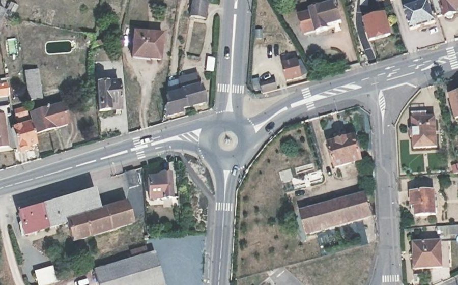 Vue aérienne du Rond-Point Éric Tabarly