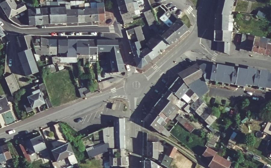 Vue aérienne du Rue Saint-Pierre