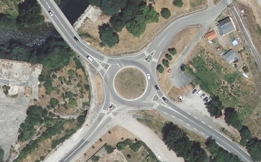 Vue aérienne du Rond-Point de Sabart