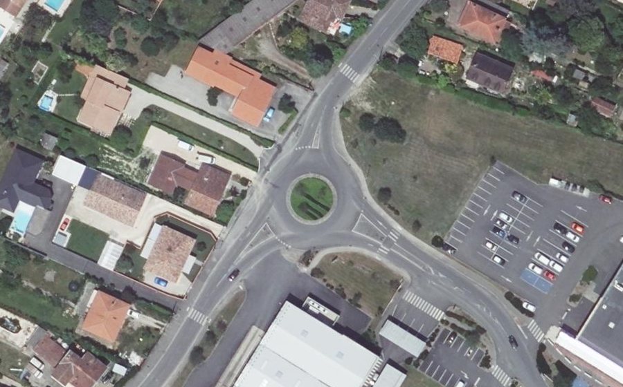 Vue aérienne du Avenue de Fonneuve