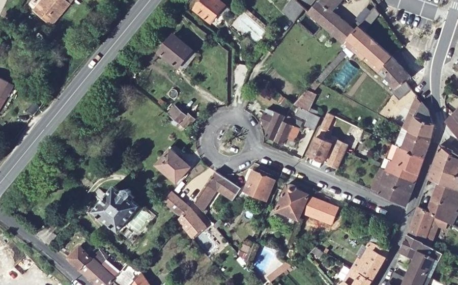 Vue aérienne du Rond-Point Jean Jaurès