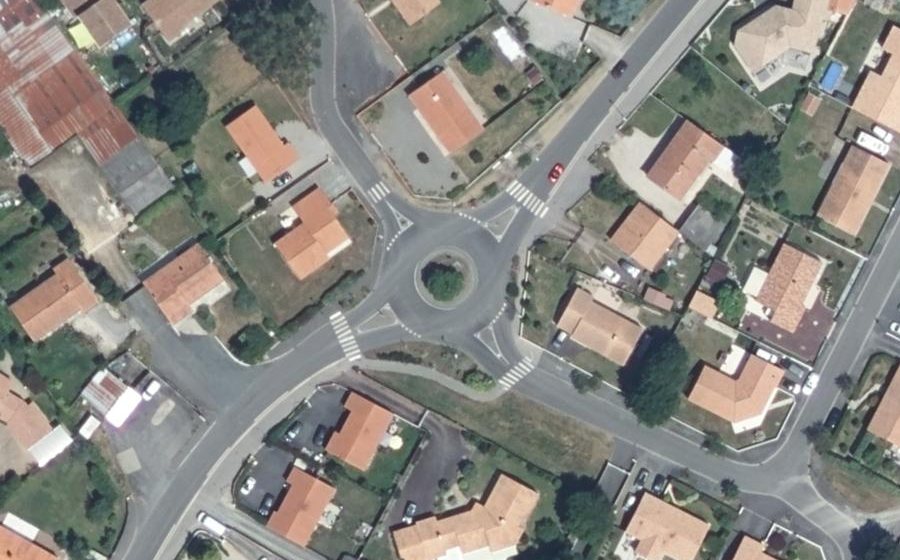 Vue aérienne du Rue de Paulx