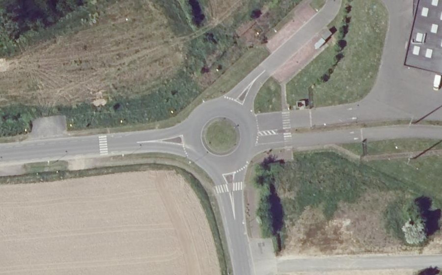 Vue aérienne du Rue des Mûriers