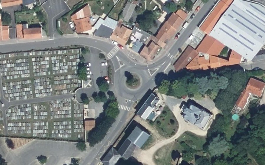 Vue aérienne du Rue De Lattre de Tassigny