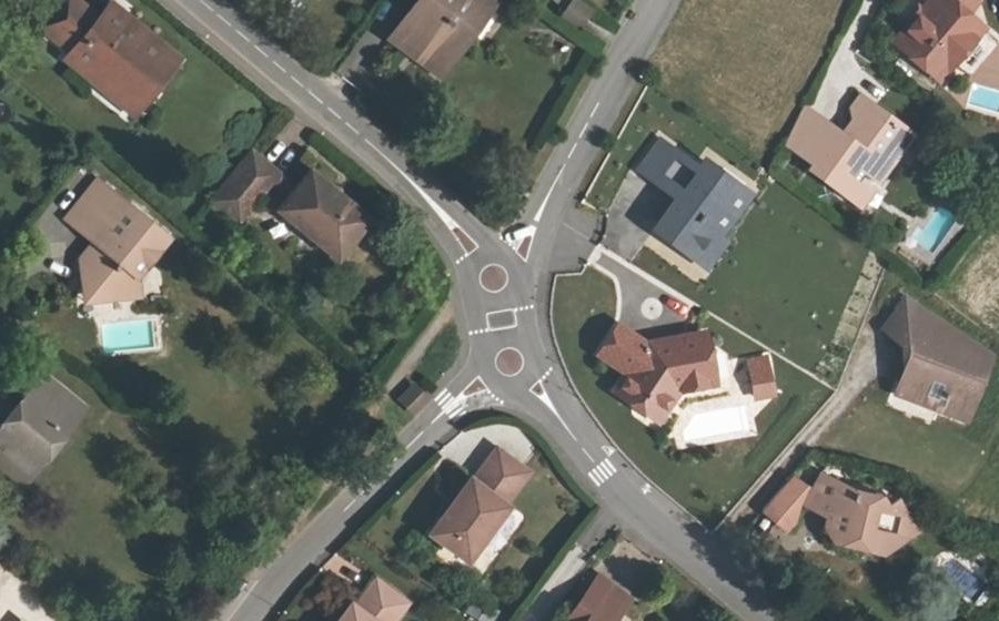 Vue aérienne du Chemin des Hautins