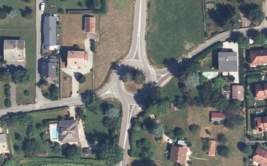 Vue aérienne du Rond-point anonyme n°5216668