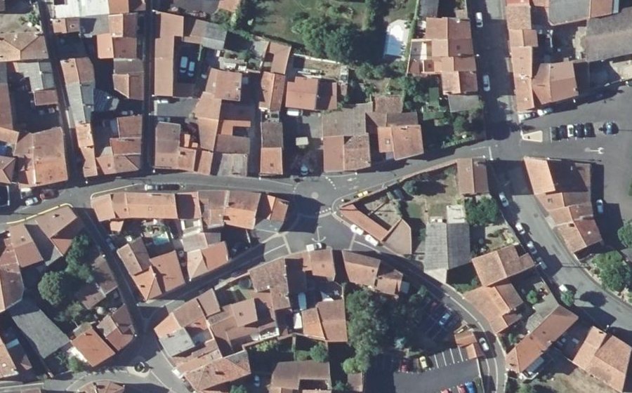 Vue aérienne du Place Croix Barbe