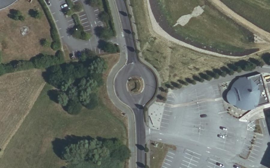 Vue aérienne du Avenue Micheline Ostermeyer