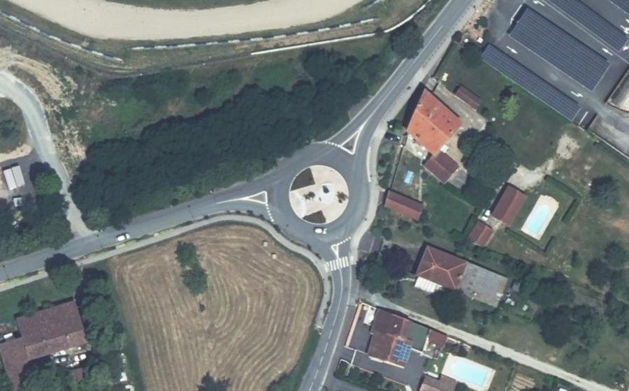 Vue aérienne du Avenue Saint-Exupéry