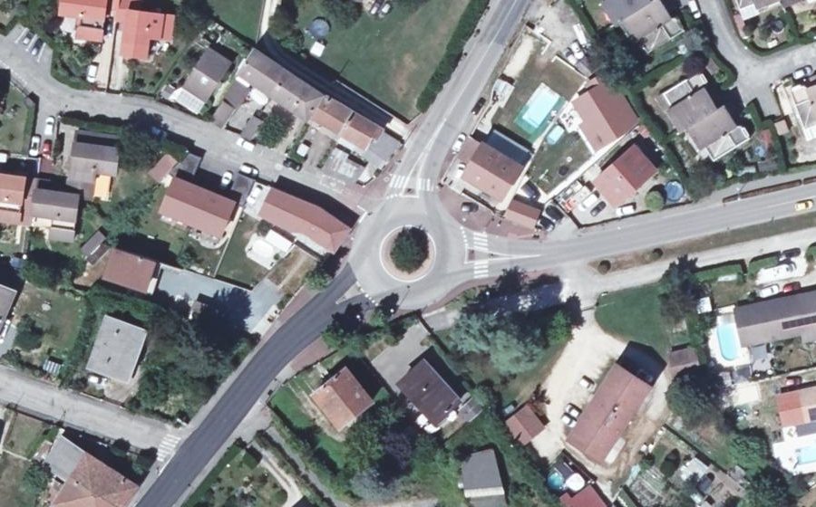 Vue aérienne du Rond-point anonyme n°5232355