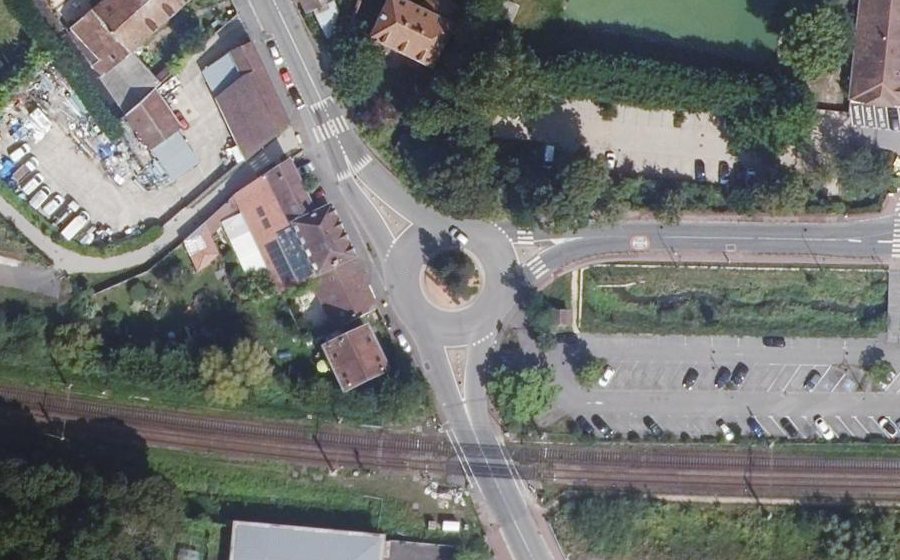 Vue aérienne du Rond-point anonyme n°5233505