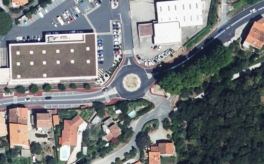 Vue aérienne du Rond-Point du Souvenir Français