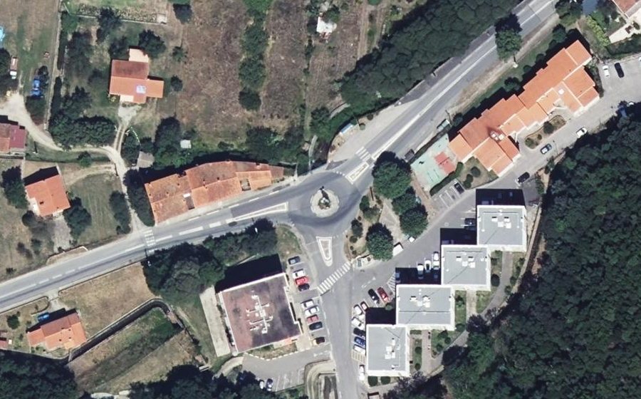 Vue aérienne du Rond-point anonyme n°5239655