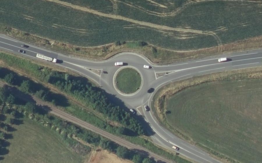 Vue aérienne du Route de Castres