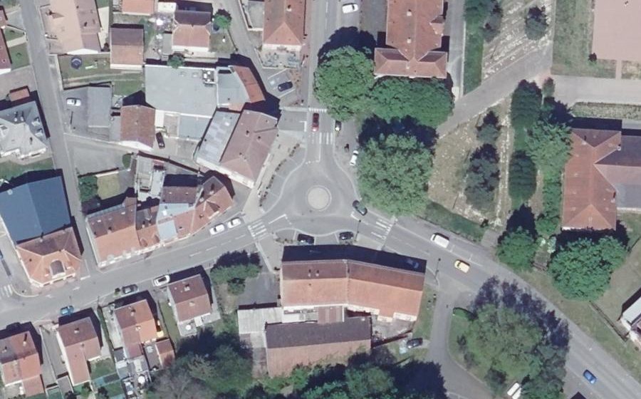 Vue aérienne du Place Général Bizot