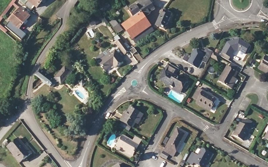Vue aérienne du Rue du Château