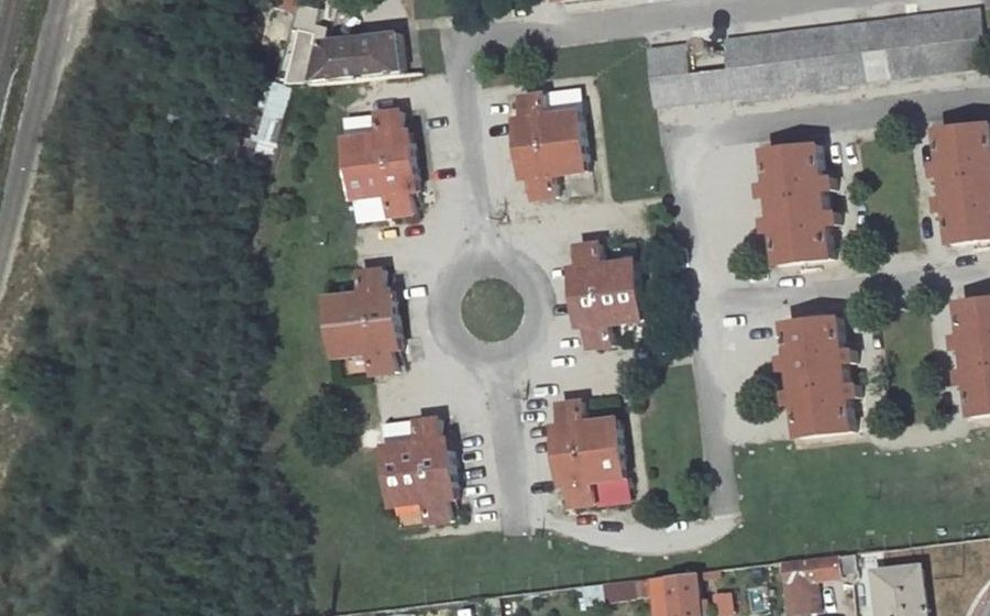 Vue aérienne du Rue de Bellevue