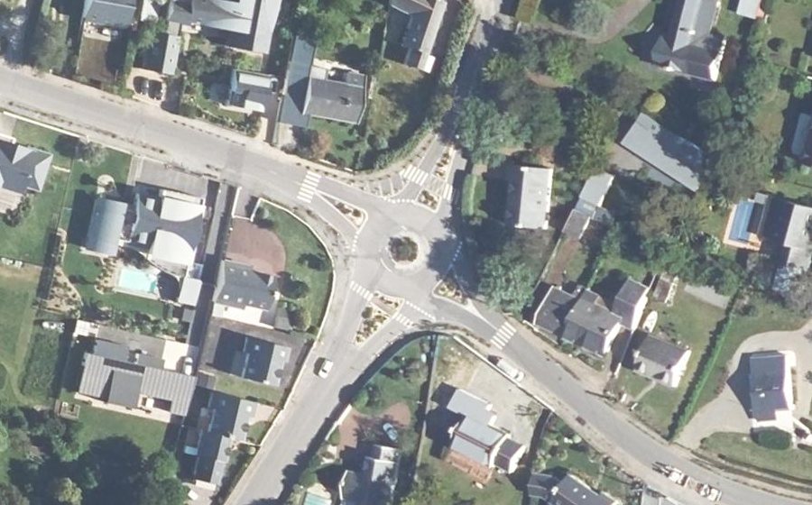 Vue aérienne du Rue du Clos Brûlé