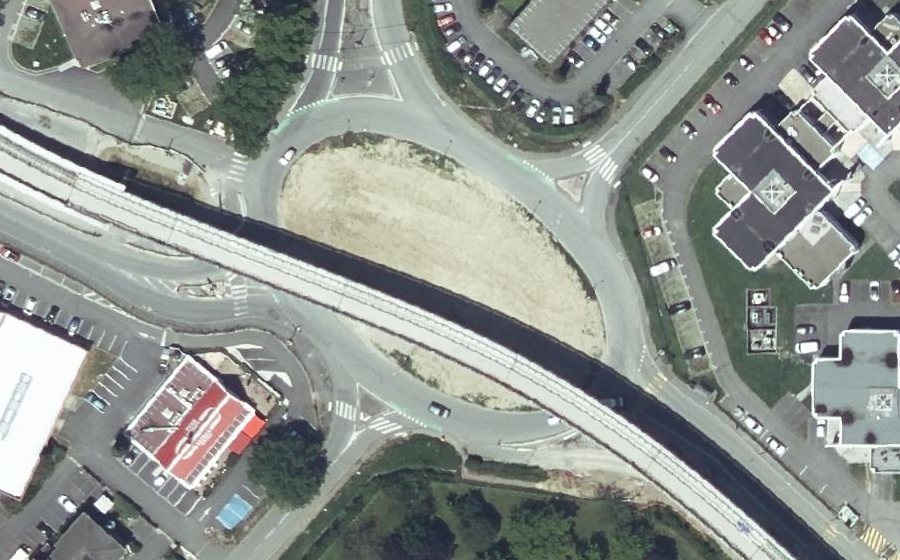 Vue aérienne du Avenue de l'Europe