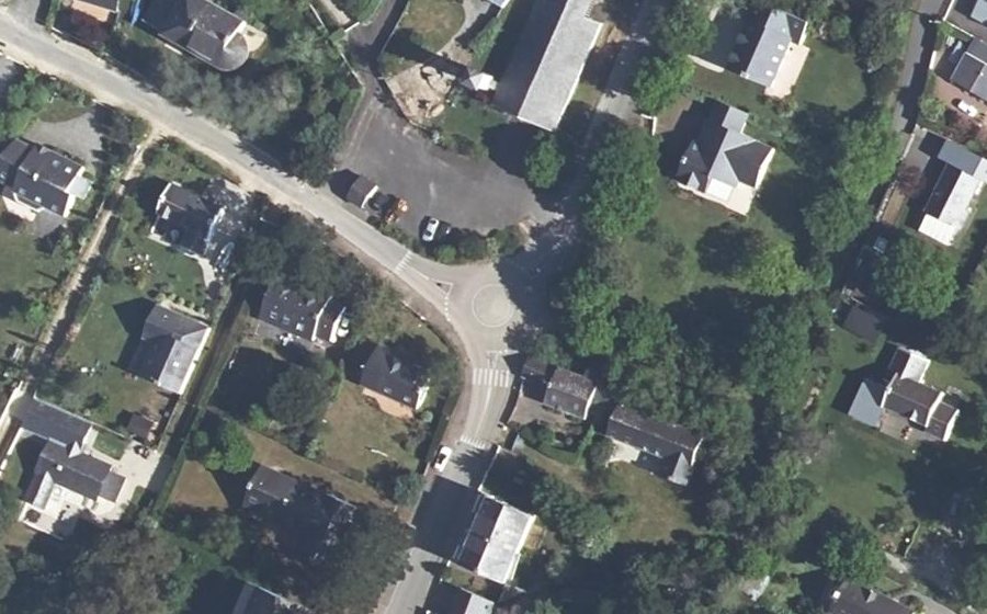 Vue aérienne du Rue de Treyo