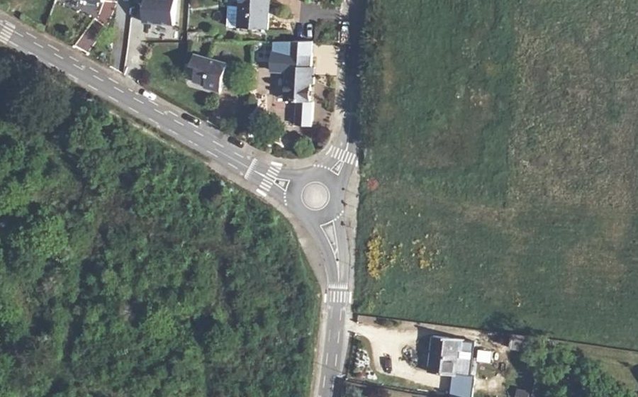 Vue aérienne du Avenue de Praderoi