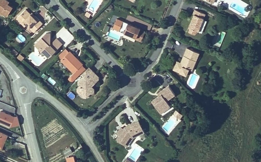 Vue aérienne du Clos les Mérigues