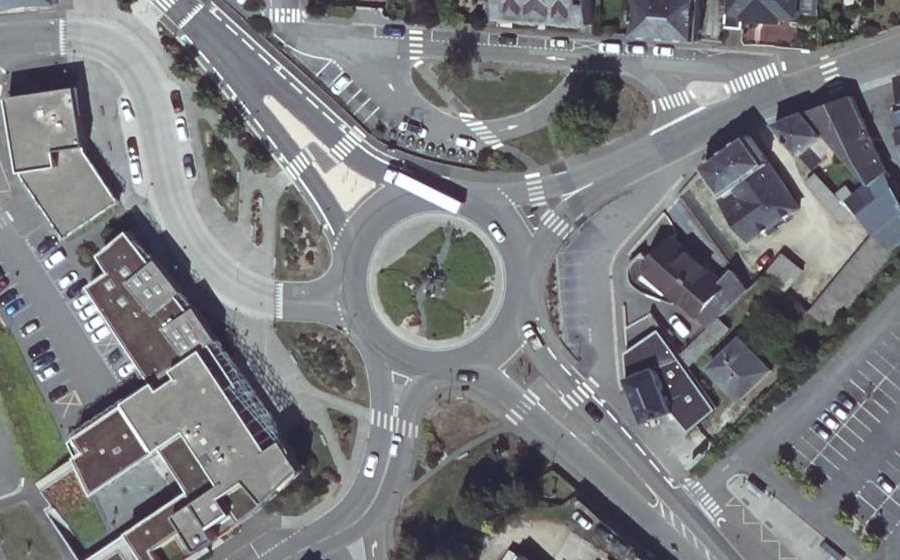 Vue aérienne du Place de l'Europe