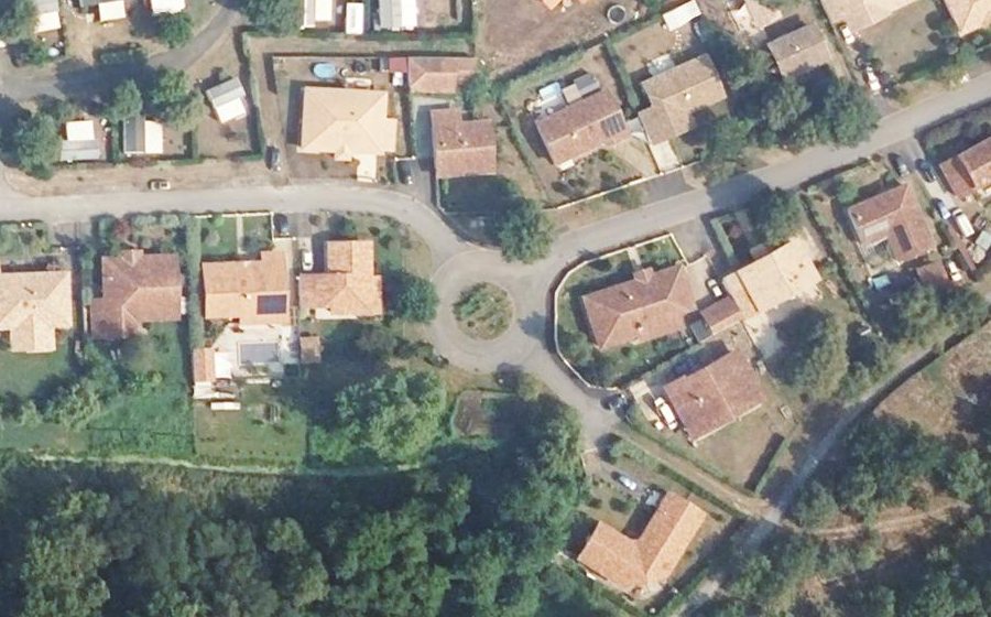 Vue aérienne du Route de Baresquit