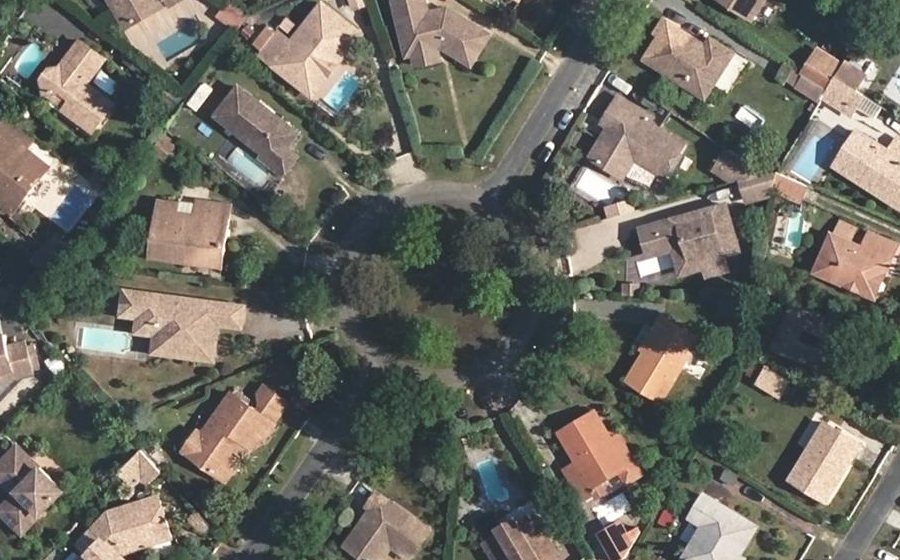 Vue aérienne du Rue du Périgord