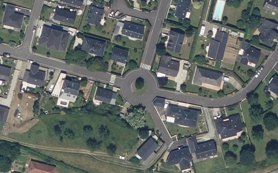 Vue aérienne du Rue de la Poudrière